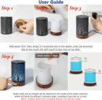 Oil Diffuser with Essential Oils Set – Aromatherapy Oil Diffuser 150ml with 6 Essential Oils Set, Cool Mist Diffusers for Essential Oils, Waterless Auto Shut-Off,7 Colors Night Light, Gifts for Mom - Image 8