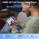 80GB MP3 Player with Spotify Kids, SWOFY M503 Pro MP3 & MP4 Player with Bluetooth and WiFi, Audible, 4" Touch Screen Portable Music Player Amazon Music Up to 512GB Blue - Image 8