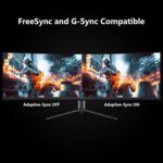 INNOCN 49" Curved Gaming Monitor 144Hz Ultrawide 32:9 WDFHD 3840 x 1080P, R1800, 99% sRGB, HDR400, USB Type C, DisplayPort, HDMI, Built-in Speakers, Height/Tilt Adjustable - 49C1G - Image 7