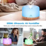 500ml Diffuser with Remote Control Waterless Automatic Shut Off Essential Oil Diffusers with Timing Mode Adjustable Oil Diffuser for Home - Image 5