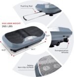 Sunny Health & Fitness Fitboard Vibration Platform Exercise Machine with Multiple Speed Settings and Vibration Modes for Multipurpose Workouts - Image 8