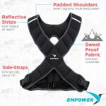 Empower Weighted Walking Vest for Women – Strengthen Muscles, Boost Bone Health, and Burn More Calories, fixed 8lbs, adjustable (4in1) 4-10lbs or (4in1) 10-16lbs - Image 5
