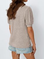 AUTOMET Womens Tops Summer Sweater Long Tunic Dressy Casual Blouses Business Cute Trendy Short Sleeve Shirt 2025 - Image 5