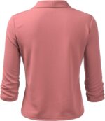 DOUBLJU Ruched 3/4 Sleeve Open Front Draped Blazers Business Casual Basic Work Jackets for Womens Clothes with Plus Size - Image 4