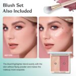 Color Nymph All In One Makeup Kit, Makeup Gift Set for Beginners Teenager Girls with Eyeshadow Palette Blush Lipstick Lip Pencil Eye Pencil Brush Mascara Portable Bag - Image 7