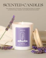 AOOVOO Lavender Scented Candles for Women - Aromatherapy Candle with Crystals Inside, 7oz Soy Candles for Home Scented, Birthday Gifts Mothers Day Candle for Women Mom - Image 7