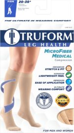 Truform 20-30 mmHg Compression Stockings for Men and Women, Knee High Length, Closed Toe, Black, X-Large (8865BL-XL) - Image 7