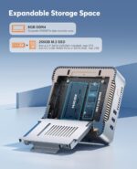 KAMRUI GK3Plus Mini PC Computer, W-11 Pro 12th Alder Lake N97 Mini PC (up to 3.6GHz), 8GB DDR 256GB M.2 SSD, Mini Desktop Computers Support Gigabit Ethernet, 2xHDMI+VGA 4K Triple Display/WiFi/BT - Image 8