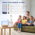 Essential Oil Diffuser, YIKUBEE Oil Diffuser, 500ml Humidifier, Diffusers for Home, Aromatherapy Diffuser with Remote Control, Diffusers for Essential Oils Large Room - Image 8
