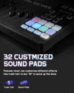 ALABS Fxcaster Podcast Equipment Bundle - All-in-One Podcasting Starter Setup with 7-Channel Soundboard, Audio Interface, and 25mm Diaphragm XLR Microphone for Live Streaming, Recording, and TikTok - Image 8