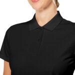 Casei Womens Polo Shirts Golf Shirts Quick Dry Moisture Wicking Black and White Polo Shirt - Image 4