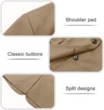 Garemcy Women's Business Casual Blazer Spring Fall Lapel Long Sleeve Open Front 2 Button Office Jacket Suit with Pockets - Image 8