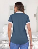 LOMON Womens Golf Polo Shirts Short Sleeve Collared Tops Lightweight Moisture Wicking Tennis Activewear S-XXL - Image 6