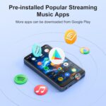 MP3 Player with Bluetooth and WiFi, MECHEN Mp3 & Mp4 Music Player with Spotify, Amazon Music, Deezer, Audible, Browser, 4.0" IPS Touch Screen Android Player with Speaker, FM Radio, Up to 512GB - Image 4