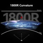 INNOCN 49" Curved Gaming Monitor 144Hz Ultrawide 32:9 WDFHD 3840 x 1080P, R1800, 99% sRGB, HDR400, USB Type C, DisplayPort, HDMI, Built-in Speakers, Height/Tilt Adjustable - 49C1G - Image 5