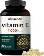 NatureBell Vitamin E Oil Softgels, 1,000 IU Per Serving, 300 Pills | Essential Antioxidant Supplements, Easily Absorbed Form – Supports Skin, Heart, & Immune Health – Non-GMO - Image 2