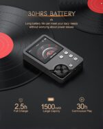 MECHEN M30 HiFi MP3 Player, Lossless DSD High Resolution Digital Audio Music Player, High-Res Portable Audio Player with 64GB Memory Card (Gray) - Image 7