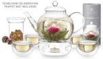 Teabloom Flowering Tea - 12 Unique Varieties of Blooming Tea Flowers - Hand-Tied Green Tea Leaves & Edible Flowers - 12-Pack Gift Canister - Image 4