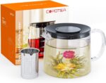Glass Teapot with Removable Infuser, 1000ml/33OZ Stovetop Safe Tea Kettle for Blooming & Loose Leaf Tea, Premium Gift Box - Image 6