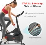 Sunny Health & Fitness ACTIVE Series Smart Exercise Bike with SunnyFit App Connection - Image 4