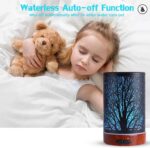 Essential Oils Diffuser for Home,150ML Aromatherapy Diffuser,Birthday Gifts for Women mom,Metal Cool Mist Humidifier with 7 Colors Lights Waterless Auto Off Air Diffusers(Tree) - Image 7