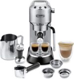 De’Longhi Dedica Arte Espresso Machine with My LatteArt Steam Wand (Milk Frother), 15-Bar Pump & 3-Level Temp Control - Compact Espresso Maker for Latte & Cappuccino - Italian Stainless Steel Design - Image 2
