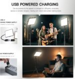 2-Pack LED Video Light Kit, NiceVeedi Studio Light, 2800-6500K Dimmable Photography Lighting Kit with Tripod Stand&Phone Holder, 73" Stream Light for Video Recording, Game Streaming, YouTube - Image 6