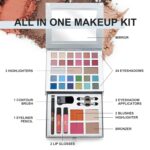 Color Nymph All-in-One Makeup Kit - Perfect for Women, Teens, and Beginners! Unlock Endless Possibilities with 24 Gorgeous Shades of Matte and Shimmer Eyeshadow, Highly Pigmented Lip Glosses, Eyeliner - Image 3
