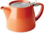FORLIFE Stump Teapot with SLS Lid and Infuser, 18-Ounce, Carrot - Image 2