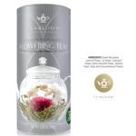 Teabloom Flowering Tea - 12 Unique Varieties of Blooming Tea Flowers - Hand-Tied Green Tea Leaves & Edible Flowers - 12-Pack Gift Canister - Image 9