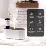 Waterless Diffuser for Essential Oil, Battery Operated Scent Air Aromatherapy Diffuser, Mini Portable Aroma Diffusers with 3 Mist Modes, Cycle Start, for 400 sq.ft Room Home Office Bedroom - Image 3