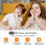 RUIZU 64GB MP3 Player for Kids, Cute Panda Portable Music Player MP3, Child MP3 Player with Bluetooth 5.3, Speaker, FM Radio, Voice Recorder, Alarm Clock, Stopwatch, Pedometer, Support up to 128GB - Image 7