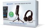 Zoom ZUM-2 Podcast Mic Pack, Podcast USB Microphone, Headphones, Tripod, Windscreen, USB Cable, For Recording and streaming Podcasts, Music, Voice-Overs, and more,Black - Image 2