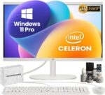 HP All-in-One Desktop Computer - 32GB RAM, 1TB SSD, 21.5" FHD Anti-Glare Display, Intel Celeron J4025, Wired KB & Mouse, Wi-Fi 6, for Students & Business, Windows 11 Pro, w/Accessories - Image 2
