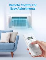 Midea MAW05R1JWT-B Electronic 5K 5,000 BTU, 3-in-1 Fan/Dehumidifier Window AC Unit, Easycool Air Conditioner with Remote Control, Cools up to 150 Sq. Ft, Fits Bedroom, Study, Office, White - Image 7