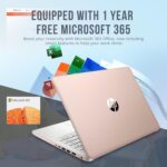 HP Stream 14" HD BrightView Laptop, Intel Celeron N4120, 16GB RAM, 416GB Storage (128GB eMMC + 288GB Docking Station Set), Intel UHD Graphics, 720p Camera, Wi-Fi, 1 Year Office 365, Win 11 S, Gold - Image 6
