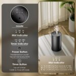 Waterless Essential Oil Diffuser, Portable Aromatherapy Diffuser, Mini Scent Machine, Battery Operated, 1/4/8-Hour Timer, 20ml Capacity, 3 Mist Levels for Home, Car, Room Office.No Included Oil(2pcs) - Image 5