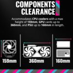 Cooler Master MasterBox Q300L Micro-ATX Tower with Magnetic Design Dust Filter, Transparent Acrylic Side Panel, Adjustable I/O & Fully Ventilated Airflow, Black (MCB-Q300L-KANN-S00) - Image 4