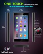 128GB MP3 Player with Bluetooth and WiFi, 5" Touch Screen Android 14 Music Player with Play Store, Spotify, Pandora, Amazon Music, MP3 & MP4 for Kids with Libby, Audible, Up to 512GB - Image 7