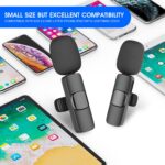 2 Pack Wireless Lavalier Microphone for iPhone iPad, Lapel Mics Plug-Play 2.4G Ultra-Low Delay Built-in Noise Reduction Chip 8H Working Time for Video Recording Interview Podcast Vlog YouTube - Image 7