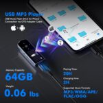 RUIZU 64GB USB MP3 Player with Bluetooth 5.3, Clip Jam Portable Music Player for Sports Running, USB MP3 Player Stick with FM Radio, Voice Recorder, Digital Audio Shuffle Repeat, Phone File Transfer - Image 5