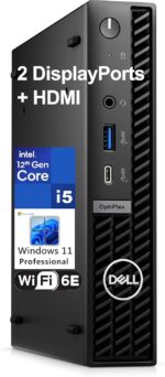 Dell OptiPlex 7020 MFF Mini PC 7000 Micro Form Factor Business Desktop Computer, Intel Hexa-Core i5-12500T (Beat i7-11700T), 32GB DDR5 RAM, 1TB PCIe SSD, WiFi6E, 2 DisplayPort + HDMI, Windows 11 Pro - Image 2