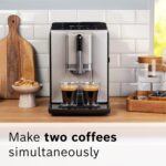 BOSCH 300 Series Fully Automatic Espresso and Coffee Machine – In-Cup Frother, OneTouch Milk Drinks, 5 Drink Options, Ceramic Grinder, Easy Clean & Descale, in Silver TIU20307 - Image 8