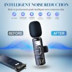 3 in 1 Wireless Lavalier Microphone for iPhone, iPad, Android, Camera,12-Hour Battery, mini Noise Reduction Recording Mic 2.4G Ultra-Low Delay, Microphone for Vlog/ TikTok/YouTube Live Stream( 3 Mic) - Image 4