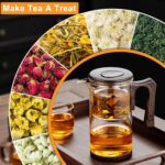 Enchanti Tea Pot - 750ml/25.4oz Magic Witchcraft Enchanted Glass Teapot with Strainer Loose Leaf Tea Innovative Water Separation Magnetic Teapot,Borosilicate Glass Tea Infuser Elegant Gift Packaging - Image 5