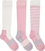 Hanes Women's Over-the-Calf Socks w/ Mild Graduated Compression, Absolute Wellness Non-Binding Cushioned Socks, 3-Pack - Image 3