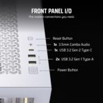 CORSAIR 3500X ARGB Mid-Tower ATX PC Case – Panoramic Tempered Glass – Reverse Connection Motherboard Compatible – 3X CORSAIR RS120 ARGB Fans Included – White - Image 8
