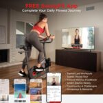 Sunny Health & Fitness ACTIVE Series Smart Exercise Bike with SunnyFit App Connection - Image 3