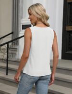 Blooming Jelly Womens Summer Tank Top Sleeveless Business Casual Outfits 2025 Basic Loose Dressy Work Shirt - Image 3