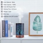 Essential Oils Diffuser for Home,150ML Aromatherapy Diffuser,Birthday Gifts for Women mom,Metal Cool Mist Humidifier with 7 Colors Lights Waterless Auto Off Air Diffusers(Tree) - Image 4